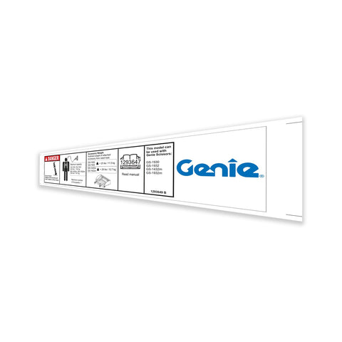 DECAL, MAX CAPACITY, SLAB ACCESS DECK WRD