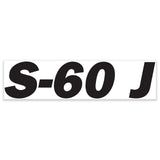 DECAL, BOOM, GENIE S-60 J, BLUE