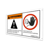 DECAL, IMPROPER OPERATION, MINI