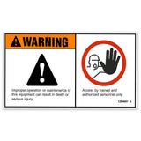 DECAL, IMPROPER OPERATION, MINI