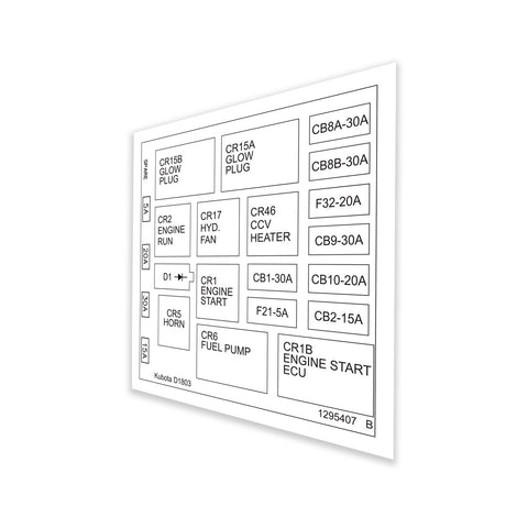DECAL, RELAY FUSE PANEL