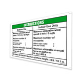 DECAL,NOTICE,MAN FORCE,AUS, PIPE CRADLE,GS3384