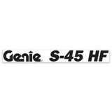 DECAL, BOOM, GENIE S-45 HF, WHITE