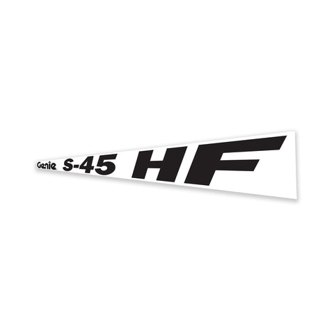 DECAL, BOOM, GENIE S-45 HF, BLACK