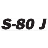 DECAL, CHASSIS, S-80 J