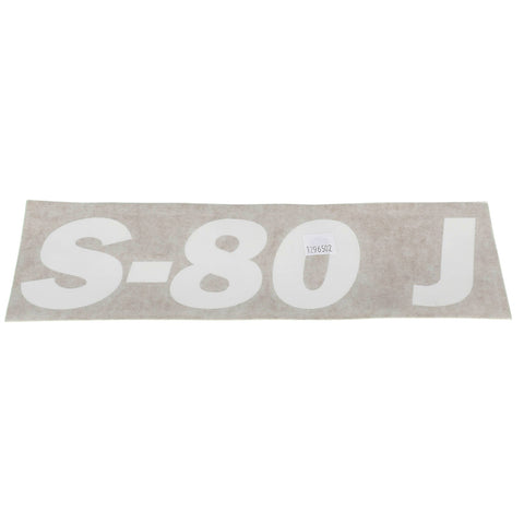 DECAL, CHASSIS, S-80 J