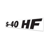 DECAL, CHASSIS, S-40 HF, BLUE