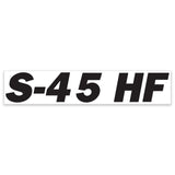 DECAL, CHASSIS, S-45 HF, BLUE