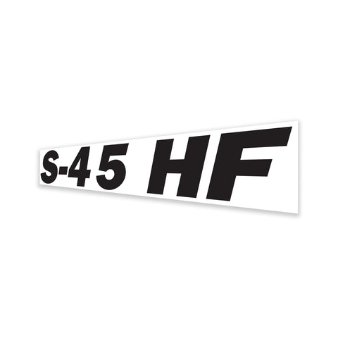 DECAL, CHASSIS, S-45 HF, BLUE