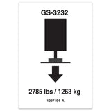 DECAL, LABEL, OUTRIGGER LOAD, GS-3232