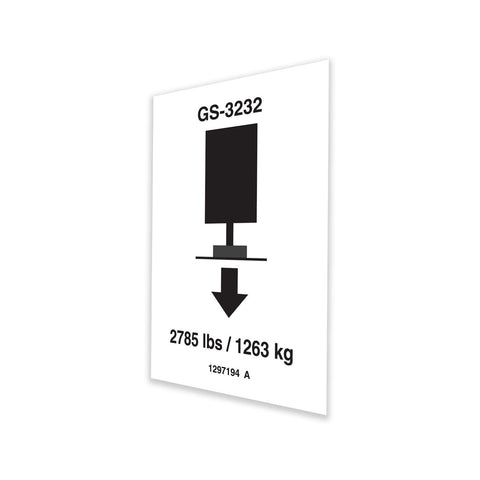 DECAL, LABEL, OUTRIGGER LOAD, GS-3232