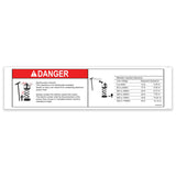 DECAL, DANGER, ELECRICAL HAZARD, SLAB