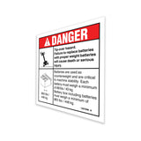 DECAL, WORD, BATT WEIGHT/TIP OVER, Z45-FE/DC