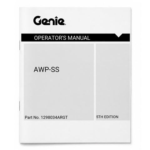 MANUAL,OPERATOR,AWP-SS,CE,5TH ED