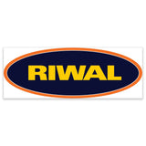DECAL, COSMETIC, RIWAL, LOGO, 100 X 40 MM
