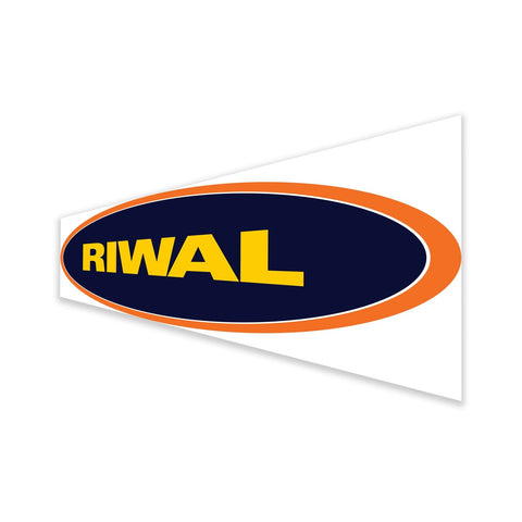 DECAL, COSMETIC, RIWAL, LOGO, 100 X 40 MM