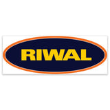 DECAL, COSMETIC, RIWAL, LOGO, 150 X 60 MM