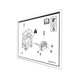 DECAL,LABEL TRANSPORT DIAGRAM,GS-1932m