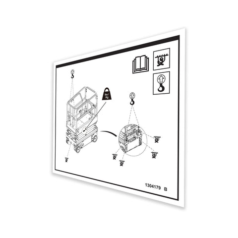 DECAL,LABEL TRANSPORT DIAGRAM,GS-1932m
