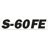 DECAL, COSMETIC, BLUE, S-60 FE NO GENIE