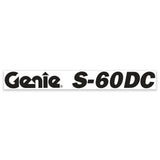DECAL, COSMETIC, BLACK, S-60 DC GENIE