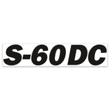DECAL, COSMETIC, BLACK, S-60 DC
