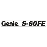 DECAL, COSMETIC, BLACK, S-60 FE GENIE