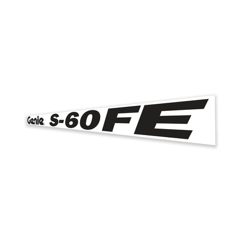 DECAL, COSMETIC, BLACK, S-60 FE GENIE