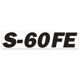 DECAL, COSMETIC, BLACK, S-60 FE NO GENIE