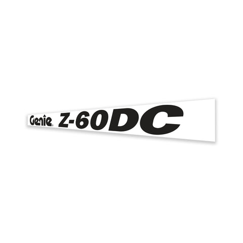 DECAL, COSMETIC, GENIE Z-60 DC,BLK
