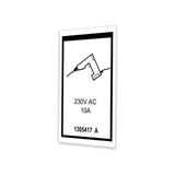 DECAL,POWER TO PLATFORM 230V,H
