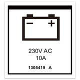DECAL,LABEL,PWR TO CHARGER 230V EU,H