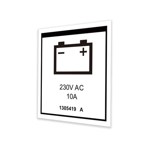 DECAL,LABEL,PWR TO CHARGER 230V EU,H
