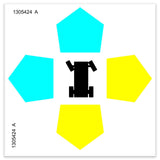DECAL, LABEL - DIRECTION ARROWS,H