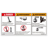 DECAL,DANGER/WARNING COMBO,H