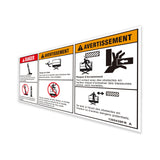 DECAL,DANGER/WARNING COMBO,H