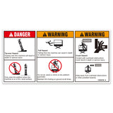DECAL,DANGER/WARNING COMBO,H