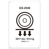 DECAL, LABEL, WHEEL LOAD, E-DRIVE, GS-2046