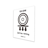 DECAL, LABEL, WHEEL LOAD, E-DRIVE, GS-3246