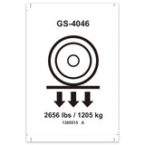 DECAL, LABEL, WHEEL LOAD, E-DRIVE, GS-4046
