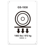 DECAL, LABEL, WHEEL LOAD, E-DRIVE, GS-1930