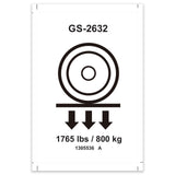 DECAL, LABEL, WHEEL LOAD, E-DRIVE, GS-2632