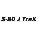 DECAL, COSMETIC, S-80 J TRAX, BLACK