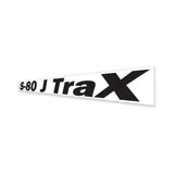 DECAL, COSMETIC, S-80 J TRAX, BLACK