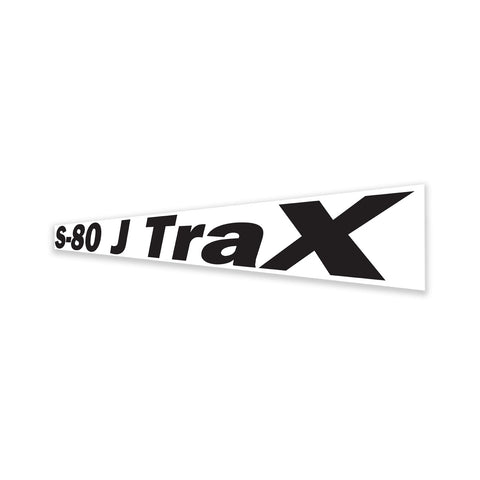 DECAL, COSMETIC, S-80 J TRAX, BLACK