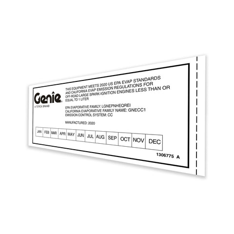 DECAL,CARB,EPA CERT,2020