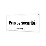 DECAL LABEL SAFETY ARM, MINI