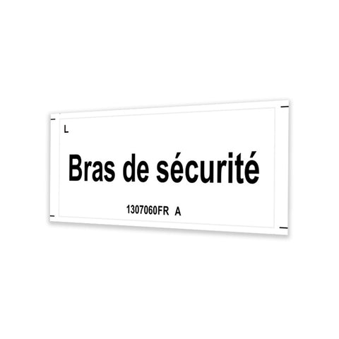 DECAL LABEL SAFETY ARM, MINI