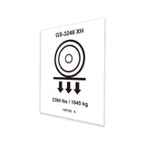 DECAL, LABEL, WHEEL LOAD, E-DRIVE, GS-3246XH
