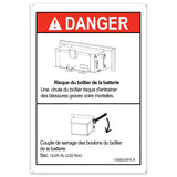 DECAL, DANGER BATT FASTENING